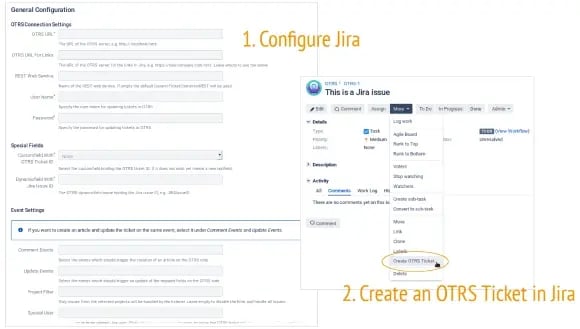 Create an OTRS Ticket in Jira