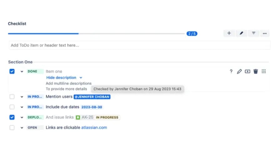 Lighter than Subtasks, Smarter than Action Items