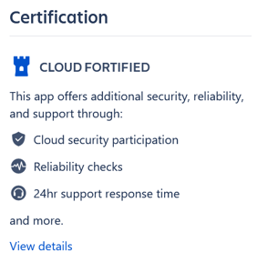 Cloud Fortified badge