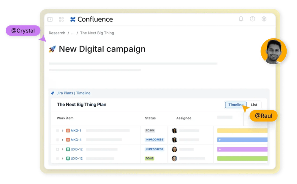 Plan and track work with Jira Plans and Confluence