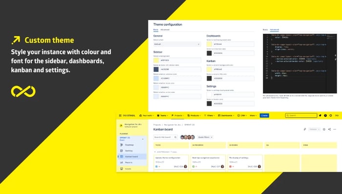 Custom header and footer