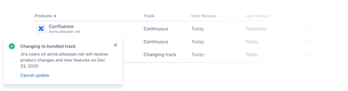 Bundled track screenshot
