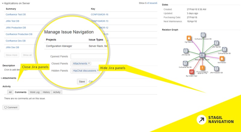 Konfigurierbare Projekt- und Issue-Navigation