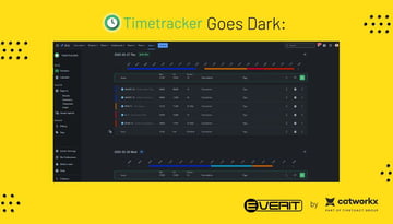 Timetracker Goes Dark - Dark Mode available across the app