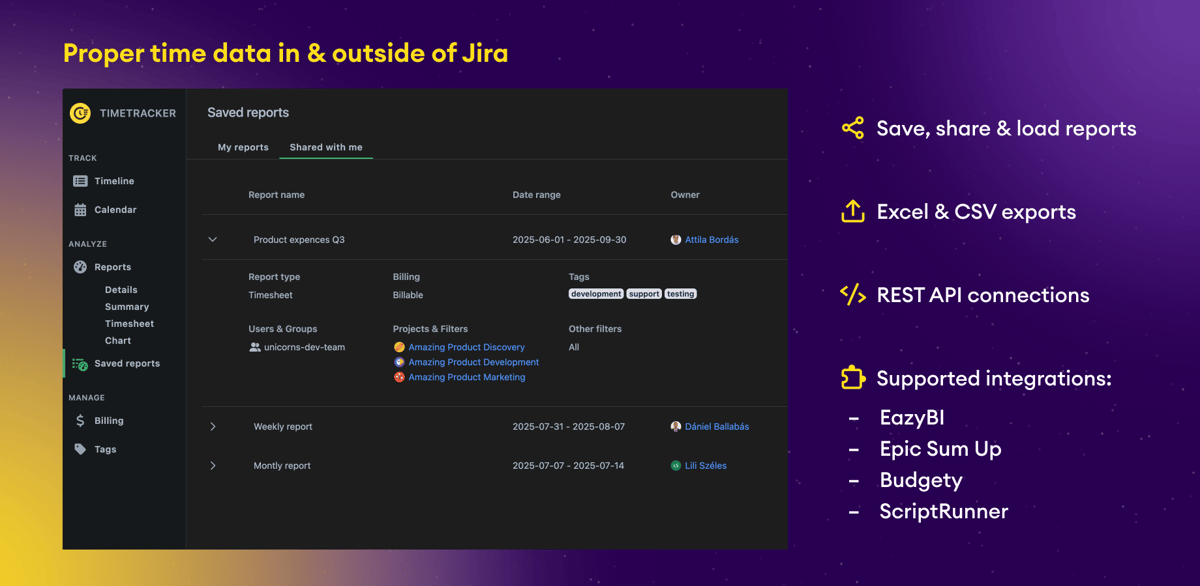 Billing & Invoice related advanced worklog reports