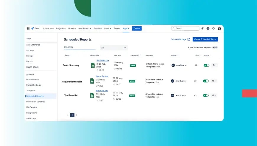 Schedule your reports effortlessly