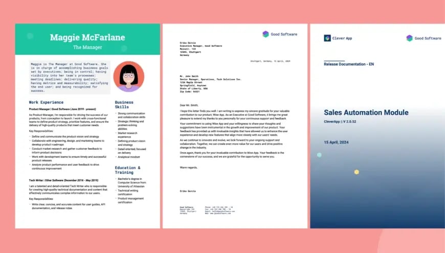 Create Word Documents for Every Use Case