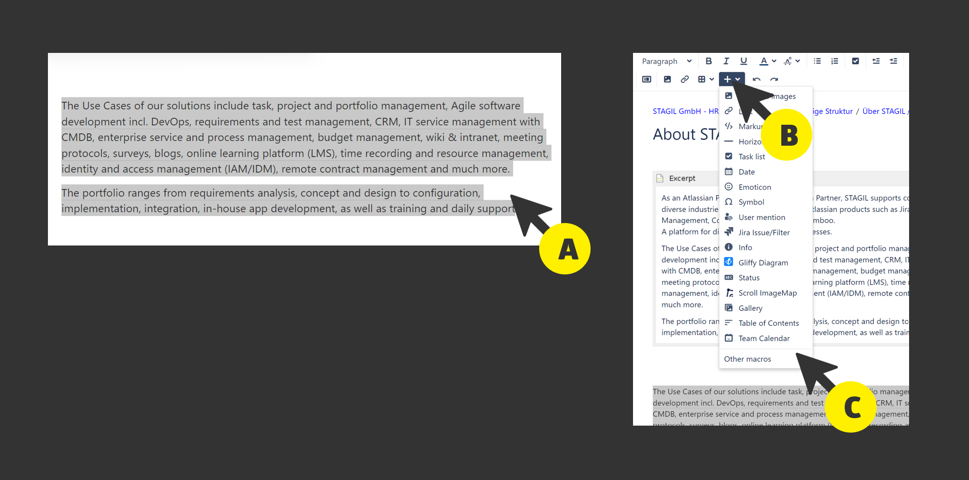 Confluence Excerpt Include
