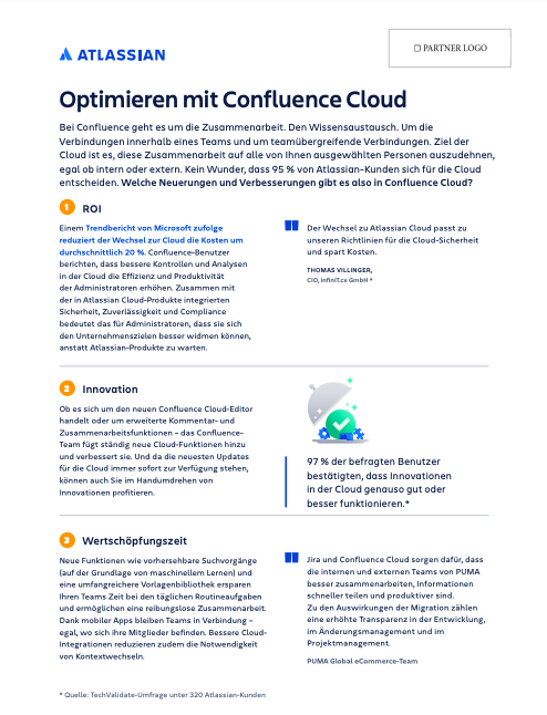 Optimieren mit Confluence Cloud
