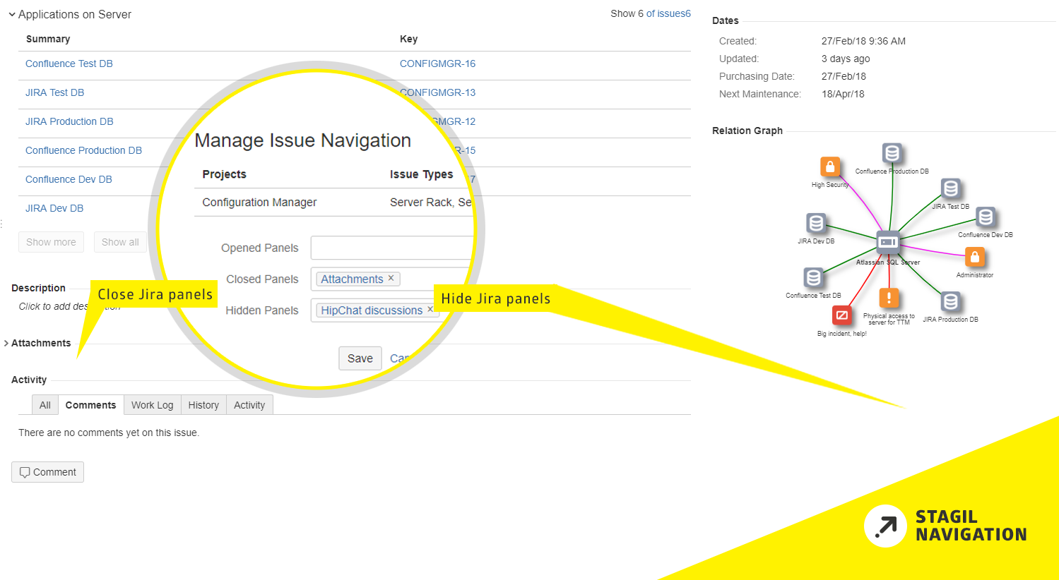 Configurable Issue Screens and Project Navigation
