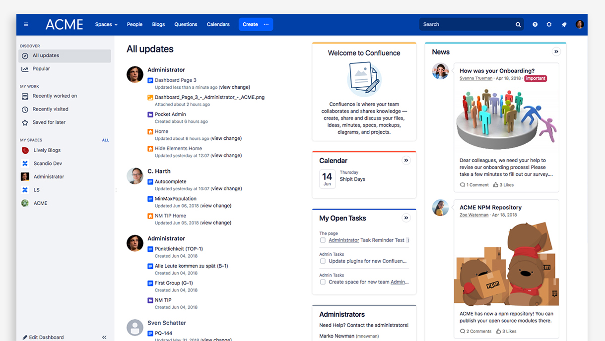 Lively Theme for Confluence