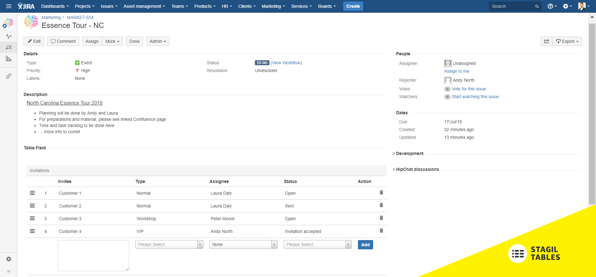 Enrich your Jira issues with organized data sets